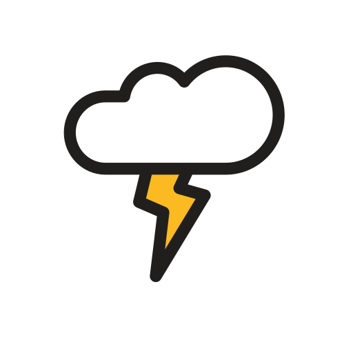Lightning svg vector icon
