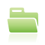 folder, green icon