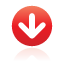 down, navigation, red icon