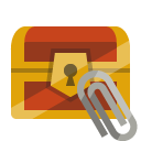treasure,chest,attachment icon