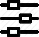 configuration, controls, options, preferences, settings, slider icon