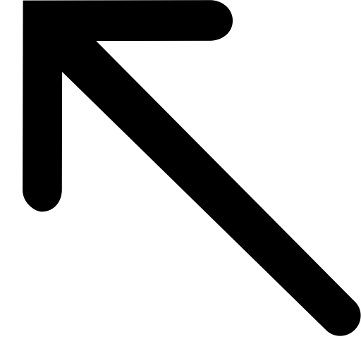 Si Glyph Arrow Thin Left Top svg vector icon