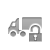 semi,trailer,truck,lock,open icon