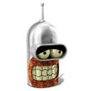 bender, futurama, robot icon