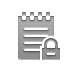 notepad,lock icon