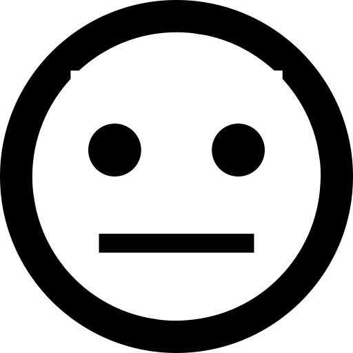 Expressionless svg vector icon