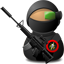sniper,soldier,with,weapon icon