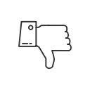 dislike, facebook, fb, thumbs down svg vector icon