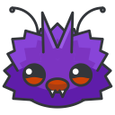 game, go, play, pokemon, venonat svg vector icon