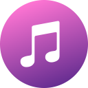 circle, colored, gradient, itunes, media, social, social media svg vector icon