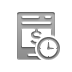 invoice,clock icon