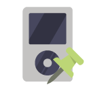 ipod,push,pin icon