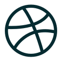 design, dribbble, portfolio svg vector icon