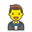 1, in, man, tuxedo svg vector icon