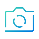 app, camera, lens, mobile, open line, photography, shot svg vector icon