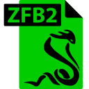 fictionbook, file, format, sumatrapdf, zfb2 svg vector icon