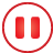 basic, button, pause, red icon