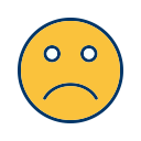 emot, face, sad, smiley svg vector icon