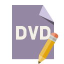 file,format,dvd,pencil icon