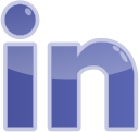 in, linkedin, media, social svg vector icon