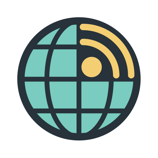 Color Blocks Global Wi Fi svg vector icon