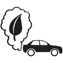 car, co2, electric car, fuel, fuel savings, green energy, hybrid car svg vector icon