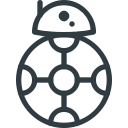 bb8, droid, movie, robot, star, wars svg vector icon