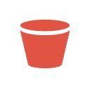 amazon, bucket, content, delivery, s3, storage svg vector icon