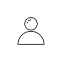 person, pinterest, profile, user svg vector icon
