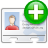 contact,new,add,vcard,plus,business card,profile icon