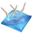 px, swimming, synchronized icon