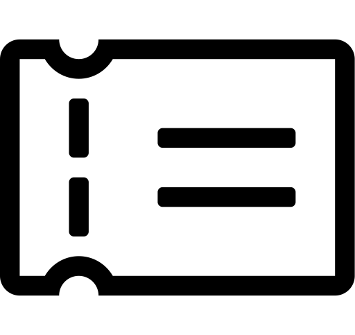 Admission Ticket svg vector icon