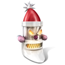 robot, santa icon