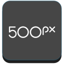 500px, marketplace, photography svg vector icon