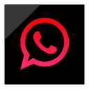 logo, media, social, whatsapp svg vector icon