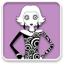 chic,girl,framed,child,kid,people,person,human,profile,account,user icon