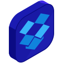 dropbox, internet, media, network, online, social, storage svg vector icon