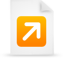 document, file, orange, paper icon