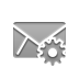 envelope,gear icon