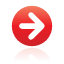 navigation, red, right icon