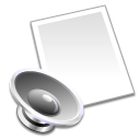 sound,file,paper,document,voice icon