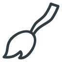 broom, halloween svg vector icon