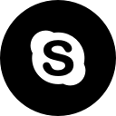 media, skype, social, website svg vector icon