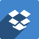 dropbox, media, shadow, social, square svg vector icon