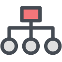 general, hierachy, map, office, site, structure svg vector icon