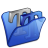 folder,blue,font icon