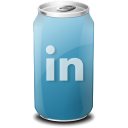 drink, linkedin, web20 icon