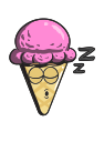 cartoon, cone, cream, emoji, ice svg vector icon