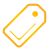 basic, tag, yellow icon