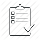 approve, check, clipboard, document, mark, order, report icon